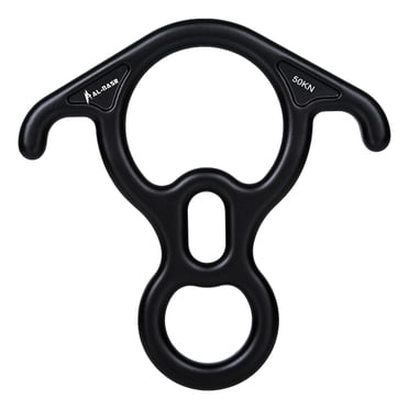 Meitianfacai Pro-Climb Rappel Device 50KN Aluminum Alloy Bent-ear Descender For Climbing RappellingRescue Operations And Emergency Escape