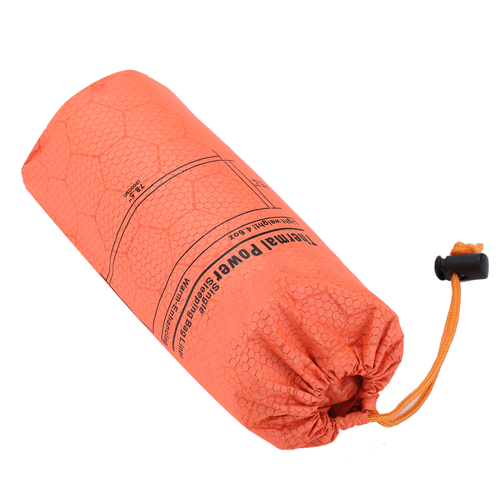Zyyini Outdoor Sleeping Bag, Envelope Sleeping Bag,Outdoor Portable Mountaineering Camping Warm Envelope Type Single Sleeping Bag Orange