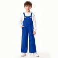 thumbnail image 4 of Children's Solid Color Pocket Jumpsuit, Mid Size Casual Overalls for Adults, Comfortable and Versatile, 4 of 8