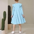 thumbnail image 5 of JDQJBZ Robe à Manches Longues pour Enfants, Imprimé de Cœurs, à Volants Superposés, Tenue d'Été Décontractée, 5 of 5