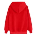 thumbnail image 4 of MeetoTime Women's Fall Hoodie Basic Printed Fleece Long Sleeve Hooded Sweatshirt Pullover with Pockets, 4 of 5