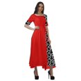 thumbnail image 3 of Moomaya Robe Midi en Viscose à Imprimé Style Santoon, Encolure Dégagée, Décontractée, pour Femmes, 3 of 4