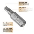 thumbnail image 4 of Uxcell 5pcs 1/4" Hex Shank SQ2 Head 1" Length Square Head Screwdriver Bits, 4 of 6