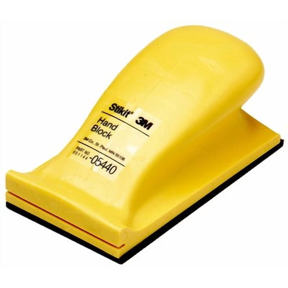 3M Sanding Block 05440 Stikit; Yellow; 2-3/4 Inch Width x 5 Inch Length; PSA Type Attachment; Single