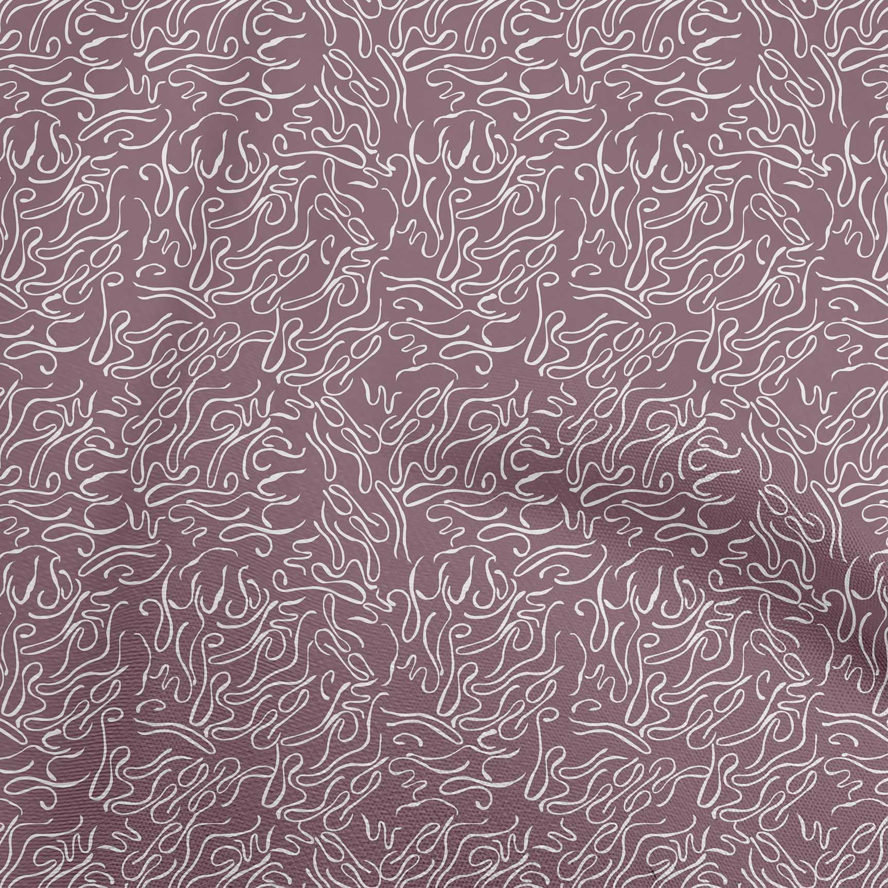 oneOone Silk Tabby Purple Fabric Abstract Line Fabric For Sewing Printed Craft Fabric By The Yard 42 Inch Wide