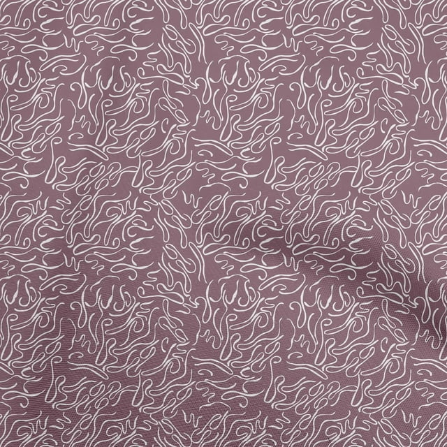 oneOone Viscose Jersey Purple Fabric Abstract Line Sewing Craft Projects Fabric Prints By Yard 60 Inch Wide