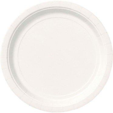 Unique Industries' White Round 7" Dessert Plates, 24ct