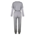 thumbnail image 4 of Yuyuzo Womens Casual Solid Color Set Sweatsuit Pullover Jogger Pants Two Piece Outfit Tracksuits, 4 of 6
