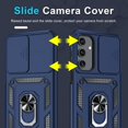 thumbnail image 3 of KOMI Compatible with Samsung Galaxy A16 5G Case Built in Slide Camera Lens Cover+Screen Protector+Finger Ring Holder Kickstand,Heavy Duty Shockproof Full Body Phone Cover,2025 Blue, 3 of 5