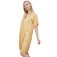 thumbnail image 1 of Bimba Chemise de Nuit Pêche à Col Cranté pour Femme avec Poches Robe-8, 1 of 6
