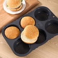 thumbnail image 3 of Ohufall Non-stick Baking Pan Bread Pan Household Baking Tool For Loaf Hamburger Bun Easy Release, 3 of 5