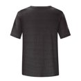 thumbnail image 4 of Pompotops Mode Femmes Été V-Cou Manches Courtes Imprimé Casual T-shirt Blouse, 4 of 7