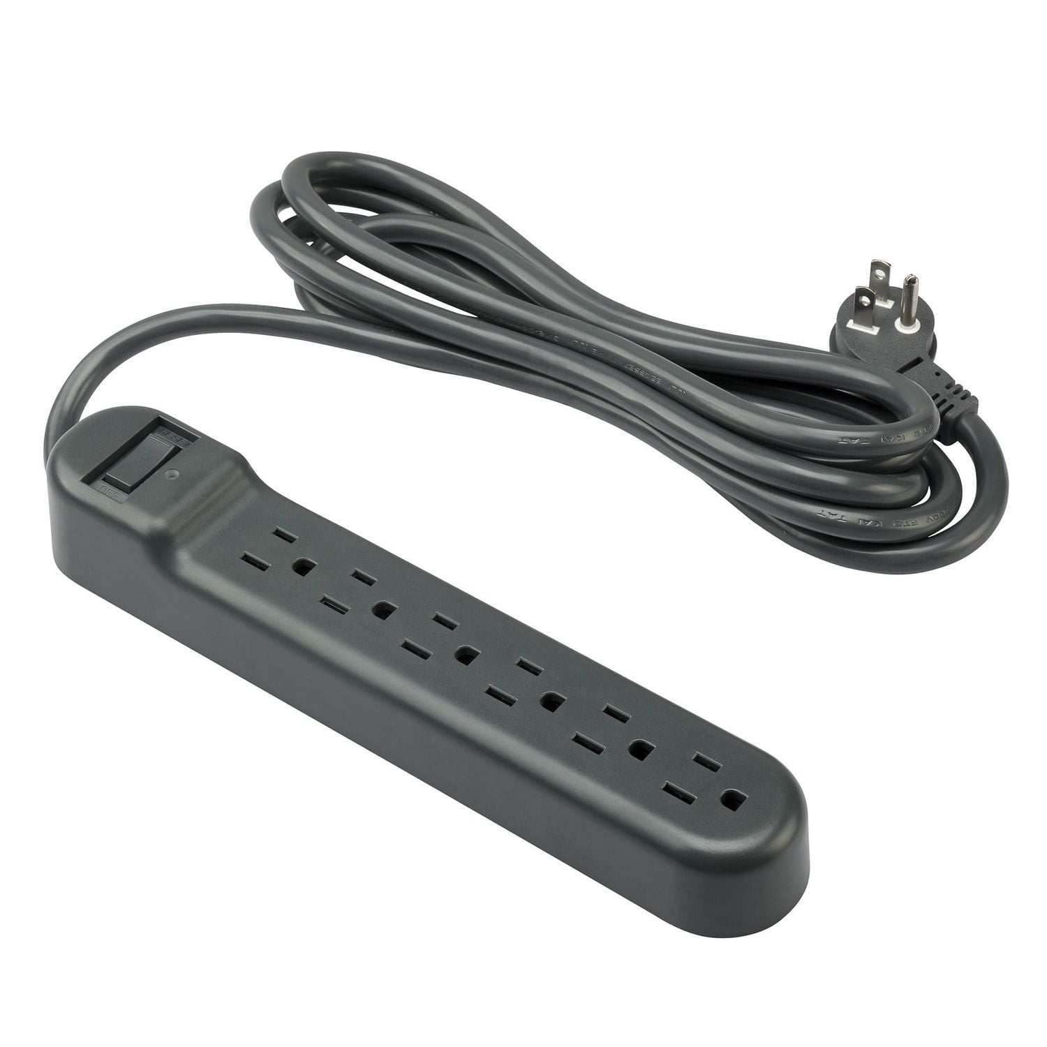 onn. 8 FT./2.44 m 6-Outlet Surge Protector