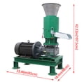 thumbnail image 3 of Machine à Granules de Bois 8 mm 2 Rouleaux Scie Pelletiseur de Poussière Machine de Traitement de Biomasse 220 V 3 Phases, 3 of 18