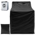 thumbnail image 1 of Housse de Machine à Laver Imperméable en Tissu Oxford 210D Housse Anti-Poussière Protection Robuste pour Laveuse avec Fermeture Éclair pour Laveuse à Chargement par le Haut et par l'Avant, 1 of 10