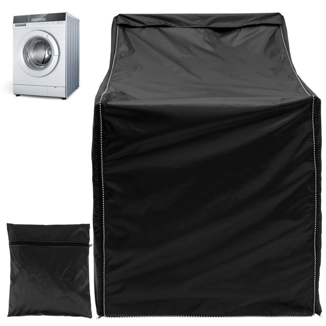 Housse de Machine à Laver Imperméable en Tissu Oxford 210D Housse Anti-Poussière Protection Robuste pour Laveuse avec Fermeture Éclair pour Laveuse à Chargement par le Haut et par l'Avant