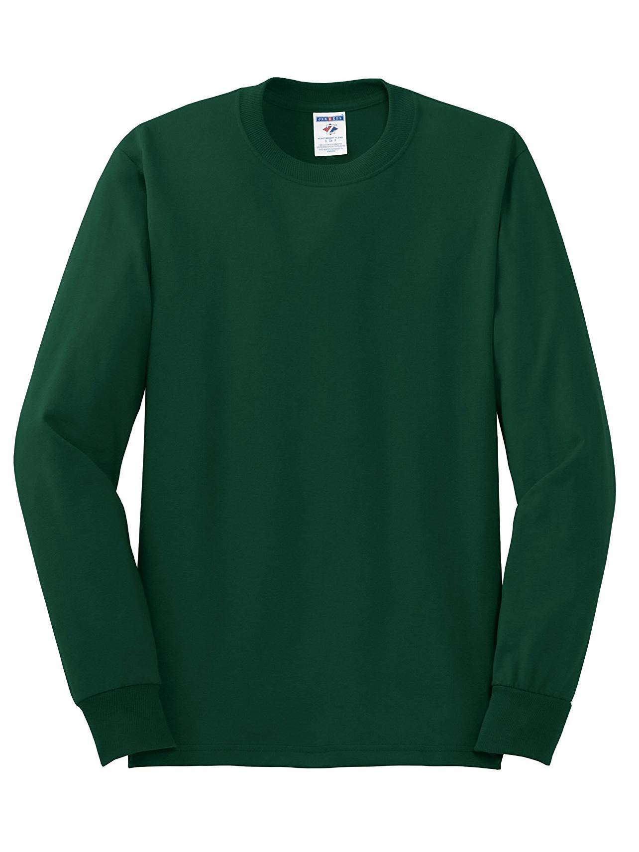 Jerzees 5.6 oz. 50/50 Long-Sleeve T-Shirt, Forest Green S