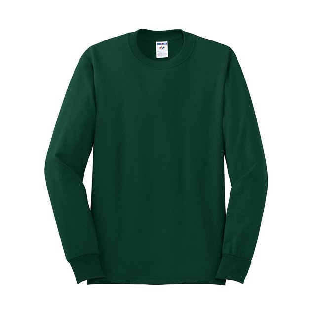 Jerzees 5.6 oz. 50/50 Long-Sleeve T-Shirt, Forest Green S