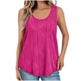 thumbnail image 2 of UPPADA Womens Tank Tops Summer Sleeveless Shirts Ladies Ribbed Wide Shoulder Straps Tees Racerback Tight Slim Fitted Workout Tank Tops Fitted Tops Racer Back Blouses,, 2 of 8