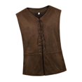 thumbnail image 2 of GUOOL Gilet Homme à Lacets pour Halloween Cosplay Steampunk Fête L, 2 of 9