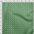 thumbnail image 4 of oneOone Polyester Spandex Green Fabric Asian Traditional Block Sewing Craft Projects Fabric Prints By Yard 56 Inch Wide, 4 of 4