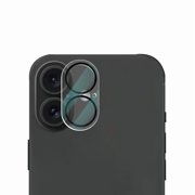 PANDACO Black Trim Camera Lens Tempered Glass Screen Protector (3 Pack) for iPhone 16 Plus