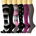 thumbnail image 1 of WEAIXIMIUNG Bas de Compression pour Femmes 15-20 Mmhg Bas de Compression de Sport pour Adultes Bas de Sport Bas Élastiques Bas Bas de Compression, 1 of 2