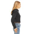 thumbnail image 3 of Ladies' Cropped Fleece Hoodie - DARK GRY HEATHER - XL, 3 of 3