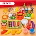 thumbnail image 1 of Mini Jouets Alimentaires Jouets de Cuisine pour Enfants Jeu d'Imitation Batterie de Cuisine de Simulation Cuisson BBQ Four Kit Jeu de Rôle Cadeau Éducatif Enfants, 1 of 7