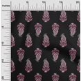 thumbnail image 1 of oneOone Cotton Silk Fabric Leaves & Paisley Block Print Fabric BTY 42 Inch Wide, 1 of 4