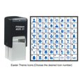 thumbnail image 2 of Printtoo Easter Theme Icons Rubber Stamp Self Inking Stamper 24 mm-Red, 2 of 7