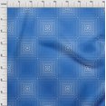 thumbnail image 4 of oneOone Silk Tabby Medium Blue Fabric Geometric Craft Projects Decor Fabric Printed By The Yard 42 Inch Wide, 4 of 4
