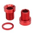 thumbnail image 2 of Bike Crank Screw, Fine Thread 2 Pieces Bike Spline Crank Screw  For DIY For Bike For Repair Red, 2 of 8