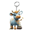 thumbnail image 1 of Cow Pendant Keychain Acrylic Animal Charm for Keys Bags Phones 1 Piece, 1 of 1