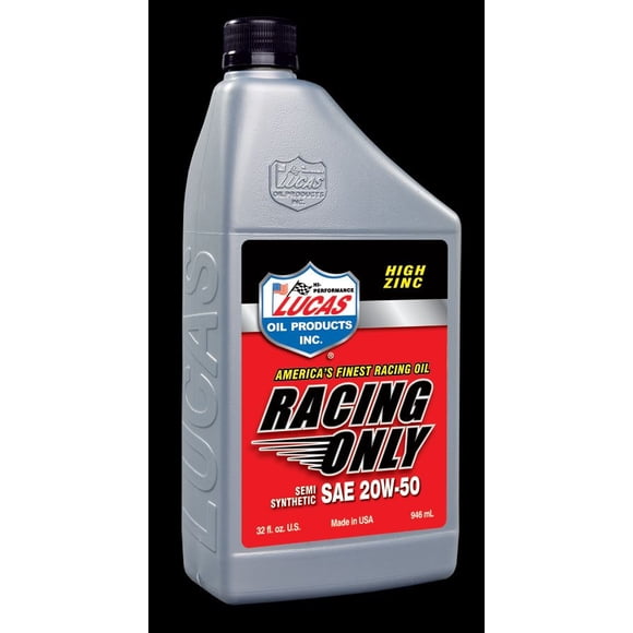 Lucas Oil Oil 10306 SAE 20W-50; Semi-Synthetic; 1 Quart Bottle; Single