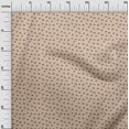 thumbnail image 3 of oneOone Rayon Light Beige Fabric Retro Dog Faces Sewing Material Print Fabric By The Yard 56 Inch Wide, 3 of 5