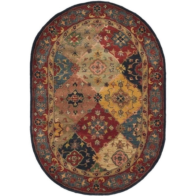 Safavieh Heritage Red Traditional Rug - Oval 4'6" x 6'6"