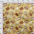 thumbnail image 2 of oneOone Rayon Medium Yellow Fabric Food Fabric For Sewing Printed Craft Fabric By The Yard 56 Inch Wide, 2 of 4
