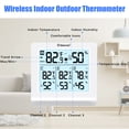 thumbnail image 3 of Geevon Indoor Outdoor Thermometer Wireless with 3 Remote Sensors, Digital Weather Station Indoor Outdoor Temperature Humidity Monitor with Backlight, Comfort Indicator, Temp Alert for Home, 3 of 9