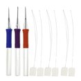 thumbnail image 1 of Embroidery Pen with Punch Needles for DIY Stitching Tools Lightweight Portable Blue ABS Handle Stainless Steel 9pcs, 1 of 8