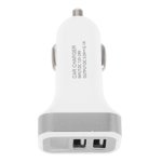 Dual USB Car Charger Digital Display Voltage Detection Car USB Adapter Car Outlet Adapter Multiple Port Car Charging Station for Phone Charging