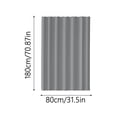 thumbnail image 2 of Bathroom Fabric Shower Curtain Liner with Machine Washable Polyester Material Hotel Quality Reinforced Hook Design Durable Privacy Shield Easy Care Bathroom Accessory, 2 of 4