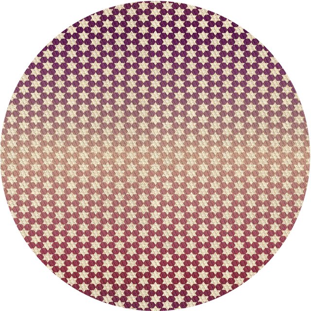 Ahgly Company Tapis d'Intérieur Ronds Transitionnels Lavables à la Machine, Rouge Rose, 8 Pieds Rond