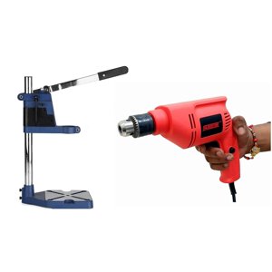 10 Ensemble de machines de forage Mm 400w | Vitesse variable & Inverser & Rotation vers l'avant 10mm C'est bon. 2600 Kit d'outils électriques pour les tôles de bois muraux Mini Support de la machine de forage