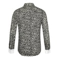 thumbnail image 3 of INSPIRE CHIC Chemise en Coton à Manches Longues Boutonnée à Imprimé Léopard Vintage pour Homme, 3 of 6