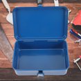 thumbnail image 4 of BESTYASH Portable Metal Tool Box Toolbox Storage Case Blue Iron 1Pcs Homeowners, 4 of 6