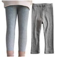 thumbnail image 2 of cfhntfmh Baby Girls Leggings Soft Ribbed High Elastic Waisted Solid Color Leggings Todder Infant Fall Winter Clothes, 2 of 5