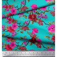 thumbnail image 3 of Soimoi Georgette Viscose Fabric Leaves & Floral Decor Fabric Printed Yard 42 Inch Wide, 3 of 3