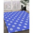 thumbnail image 3 of Ahgly Tapis Rectangulaire Lavable en Machine Bleu Ciel, 4 Pieds x 6 Pieds, 3 of 7