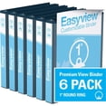 thumbnail image 1 of Davis Group, Easyview Premium, Round Ring, Customizable, View Binder, 6 Pack, 1", 1 of 3